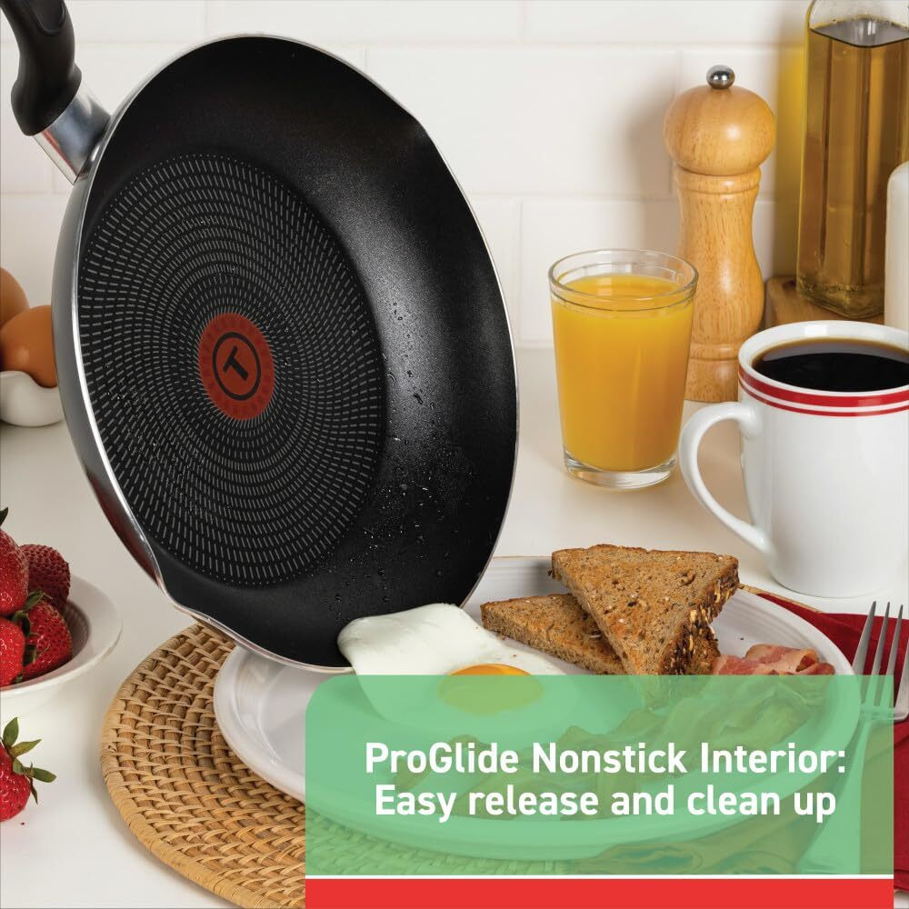 T-Fal Specialty Nonstick Fry Pan 13.25 Inch Oven Safe 350F Cookware, Pots And Pans, Dishwasher Safe Black