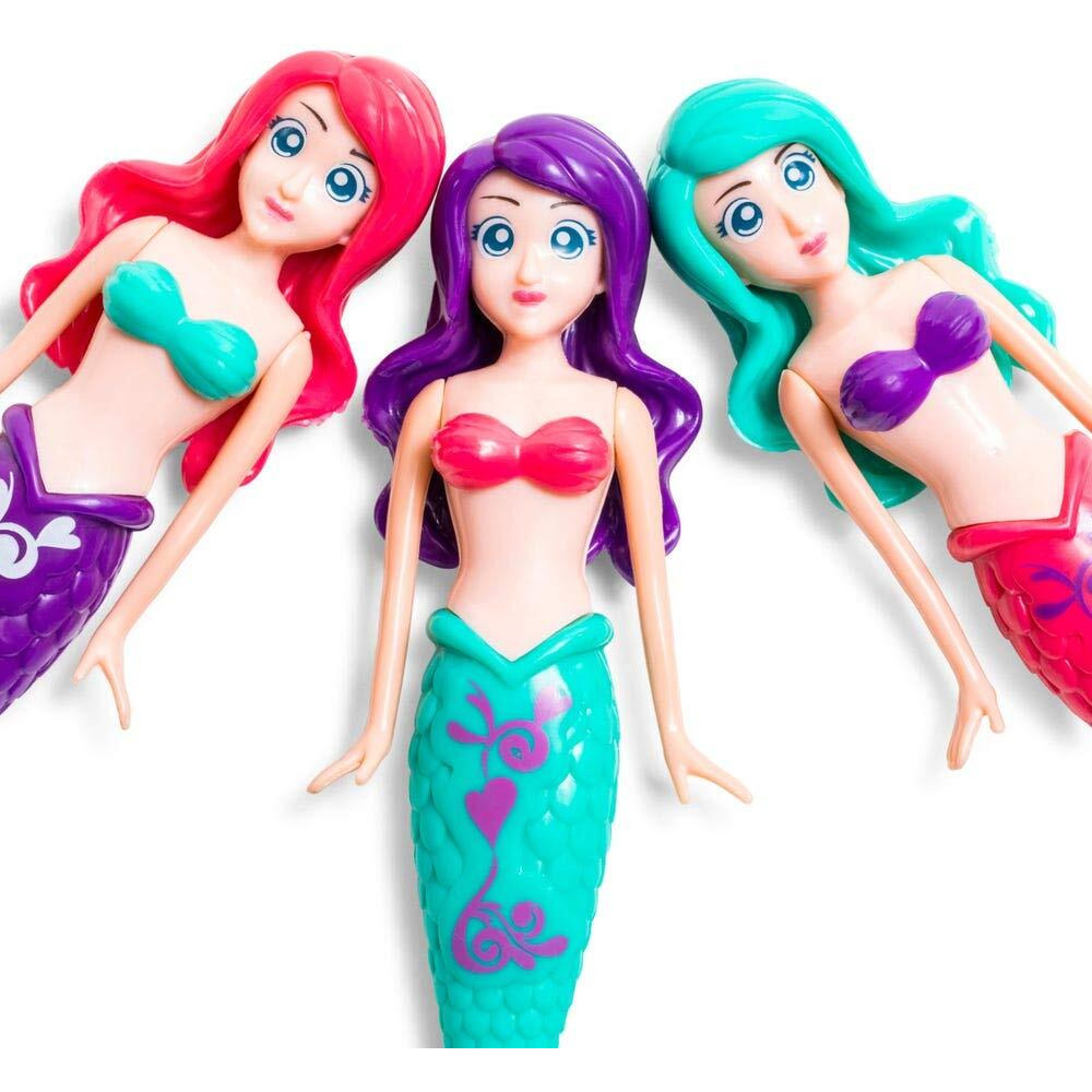Fun Stuff Banzai Spring And Summer 3 Piece Magical Mermaid Dolls, In Assorted Colors