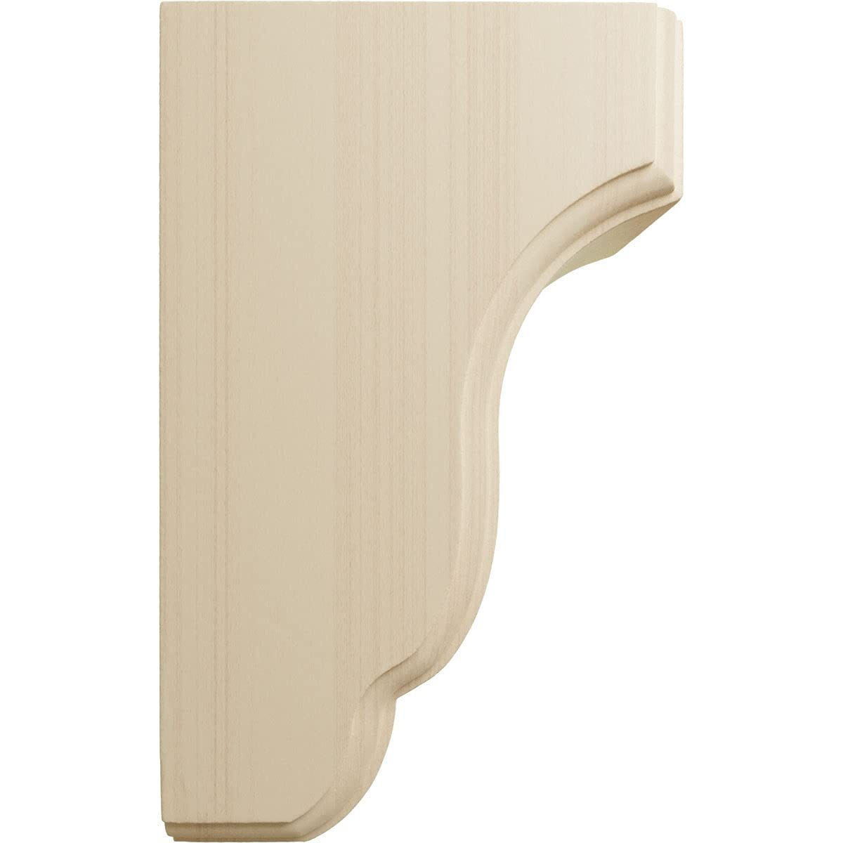 Ekena Millwork Cor03X04X06Cprw Capistrano Mission Wood Corbels, 3 1/2"&quotW X 4"&quotD X 6 1/2"&quotH, Rubberwood