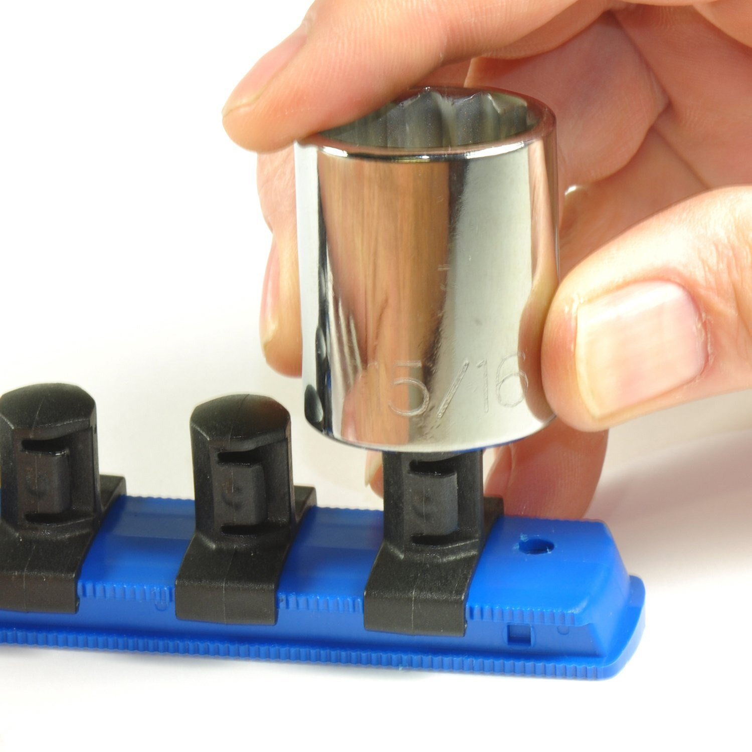 Ernst Manufacturing - 13 Socket Org Blue 3/8 Dr Twist Lock Clips (8418)