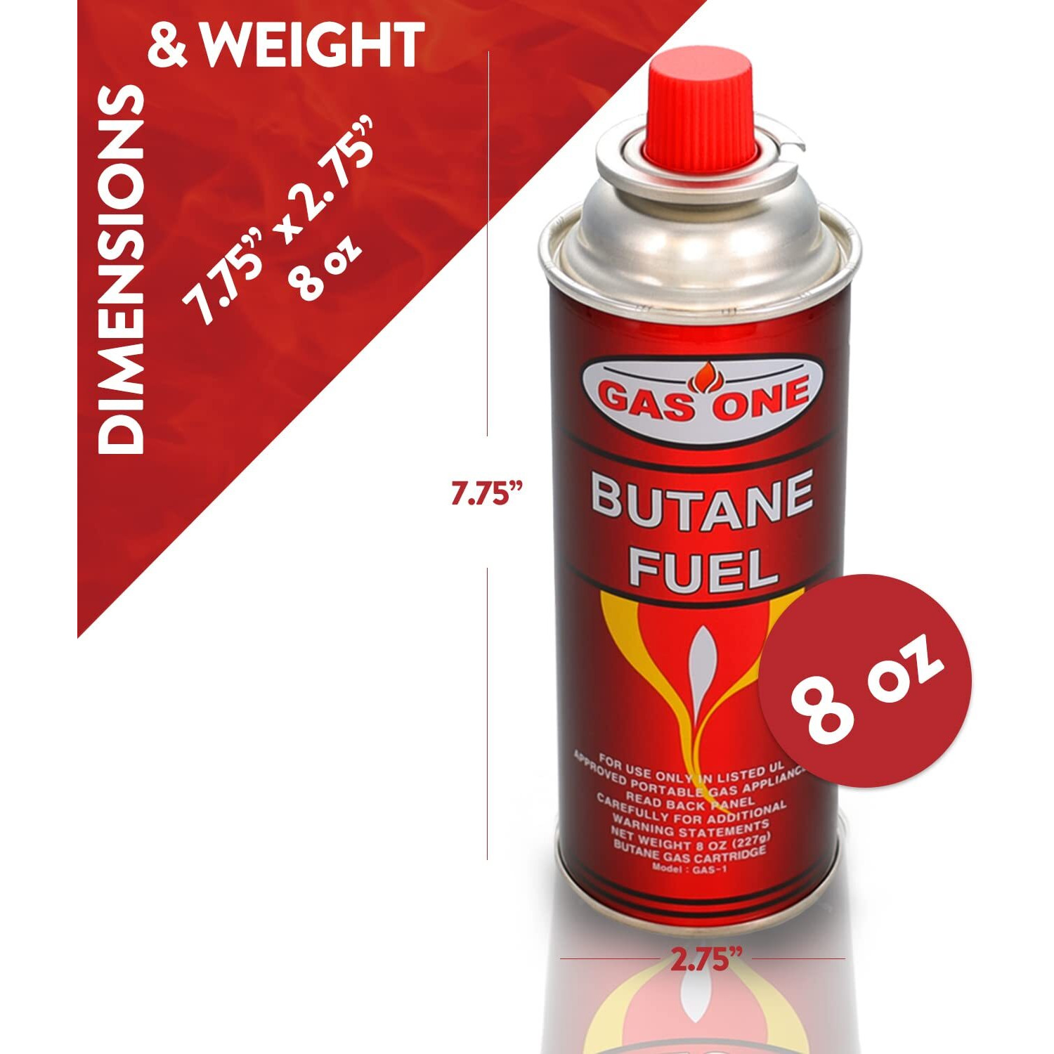 Gasone Butane Fuel Canister (4Pack)