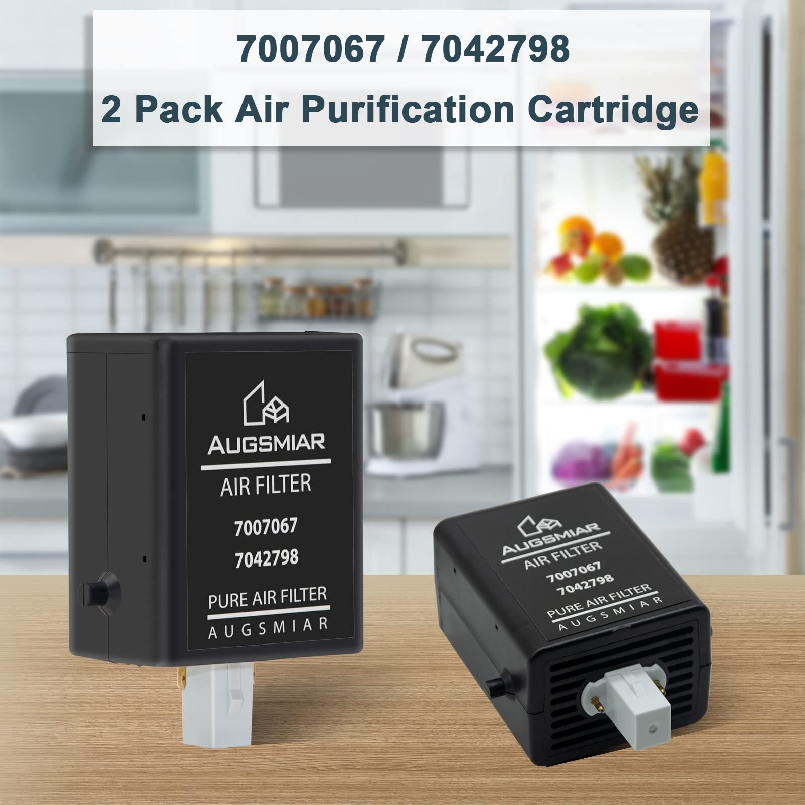 2 Pack 7042798, 7007067 Air Purification Cartridge Replacement Compatible With Sub-Zero Refrigerator Replace For 7042798, 7007067 Air Filter