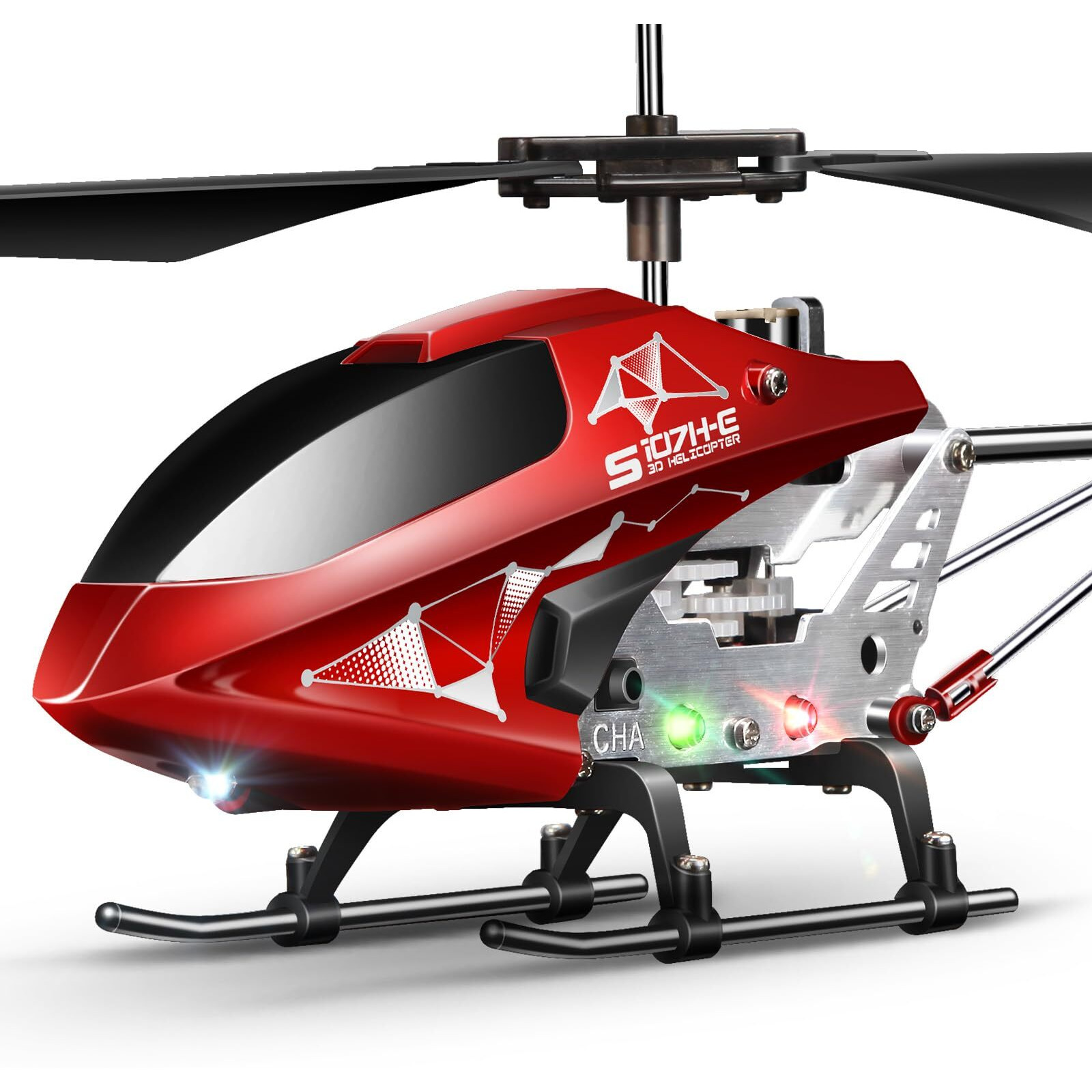 S107H-E Rc Helicopter With Altitude Hold, 3.5 Channel, Gyro Stabilizer - For Kids And Beginners