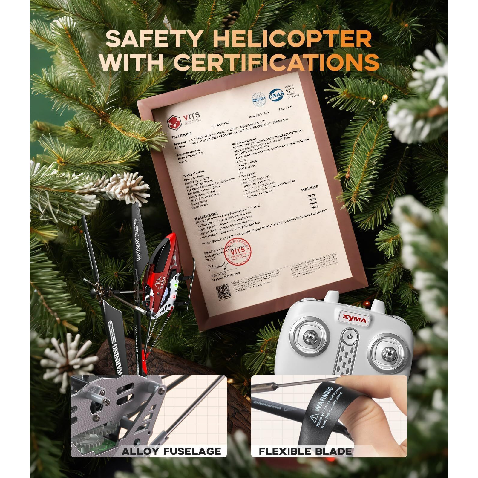 S107H-E Rc Helicopter With Altitude Hold, 3.5 Channel, Gyro Stabilizer - For Kids And Beginners