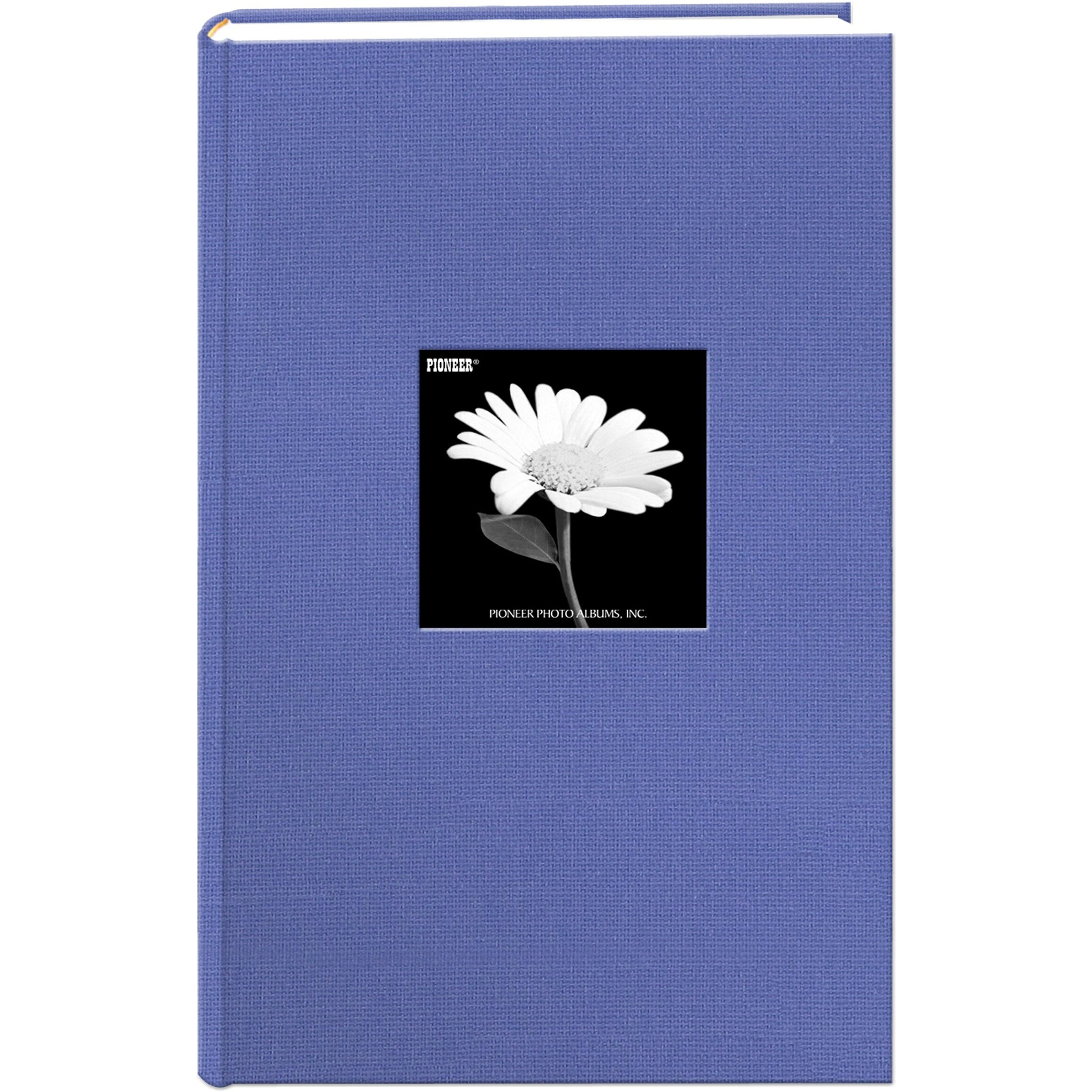 Fabric Frame Cover Photo Album 300 Pockets Hold 4X6 Photos, Sky Blue
