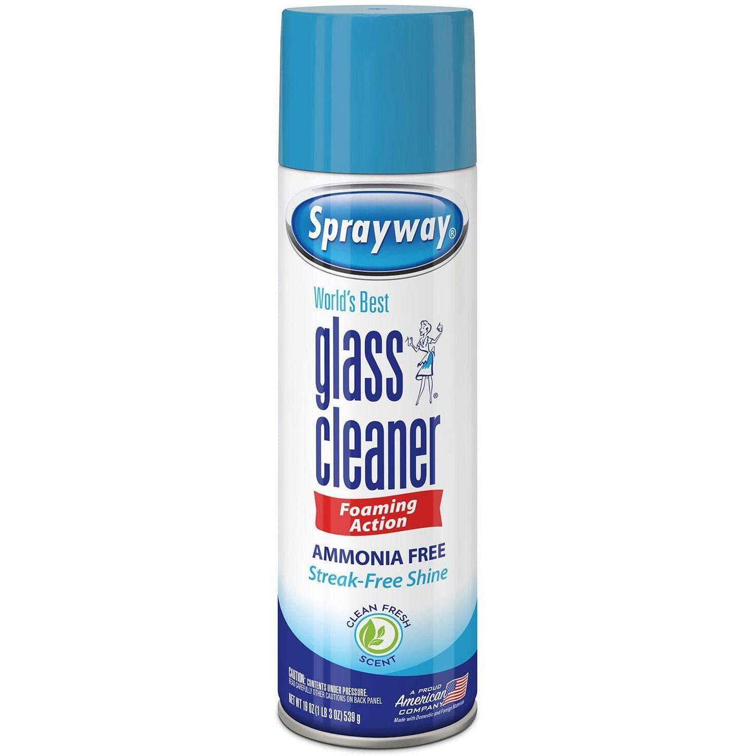 Sprayway 443331 Ammonia Free Glass Cleaner, 19 Oz. (4-Pack) (Packaging May Vary) (4 Case)