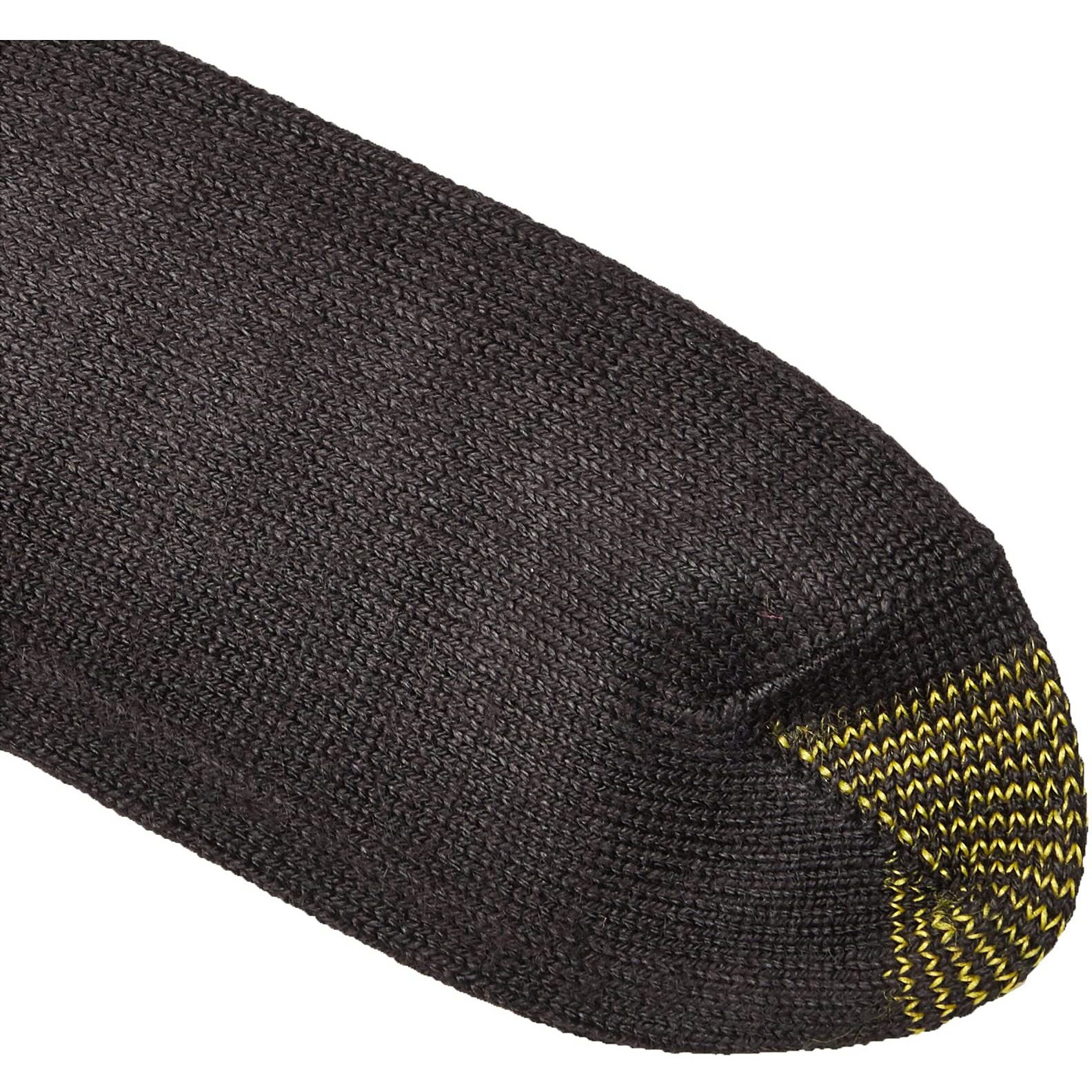 Goldtoe Men's Fluffies Casual Crew Socks, Black (3-Pairs), X-Large