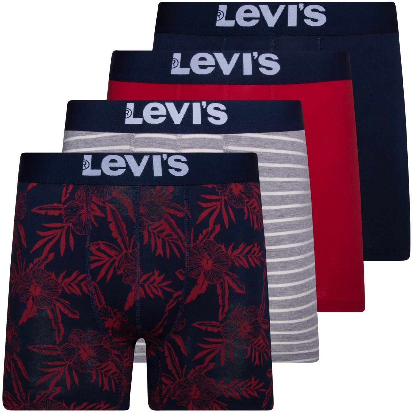 Levi's Mens Boxer Briefs Breathable Stretch Underwear 4 Pack