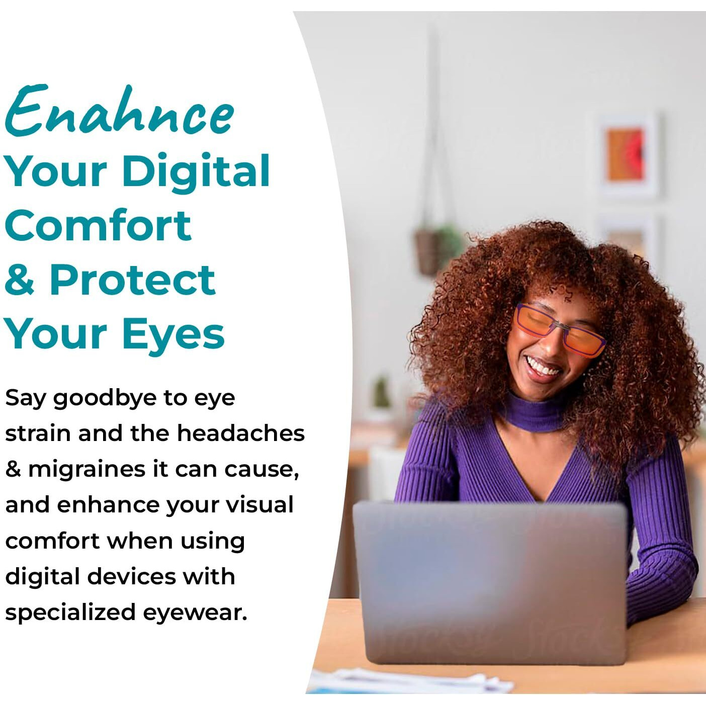 Sleep Zm Clip On 99.9% Orange Blue Light Glasses For Computer, Tv, Gaming Use Improve Sleep Quality By Naturally Producing Melatonin For Women And Men