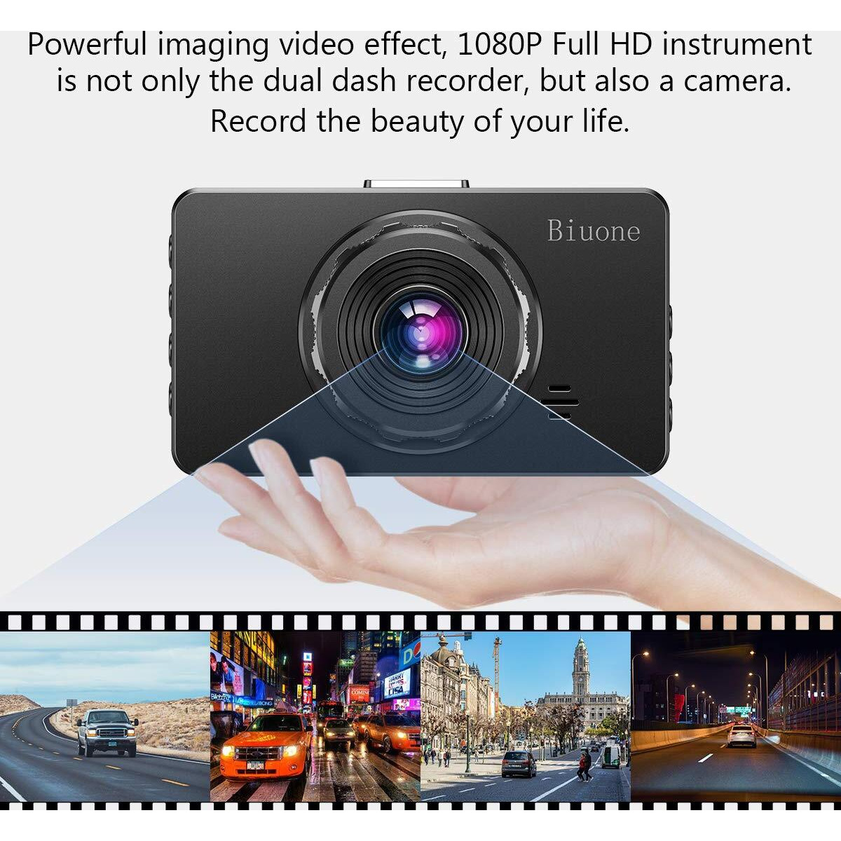 Dash Cam Front And Rear, Dash Camera For Cars With 32G Card Super Night Vision, Car Dash Cam 1080P Dashboard Camera With G-Sensor, Parking Monitor, Loop Recording, Motion Detection Car Camera2024