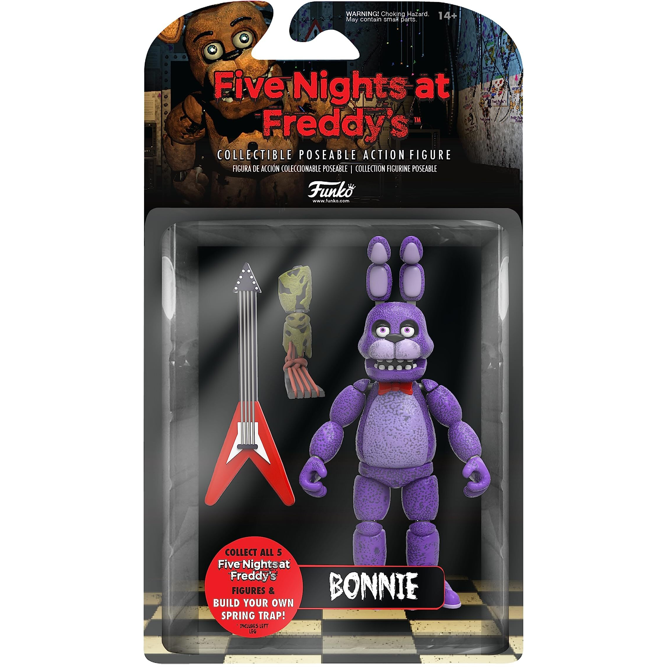 Funko 5"" Articulated Action Figure Five Nights At Freddy's (Fnaf) - Bonnie The Rabbit - Collectible - Gift Idea - Official Merchandise - For Boys, Girls, Kids & Adults - Video Games Fans