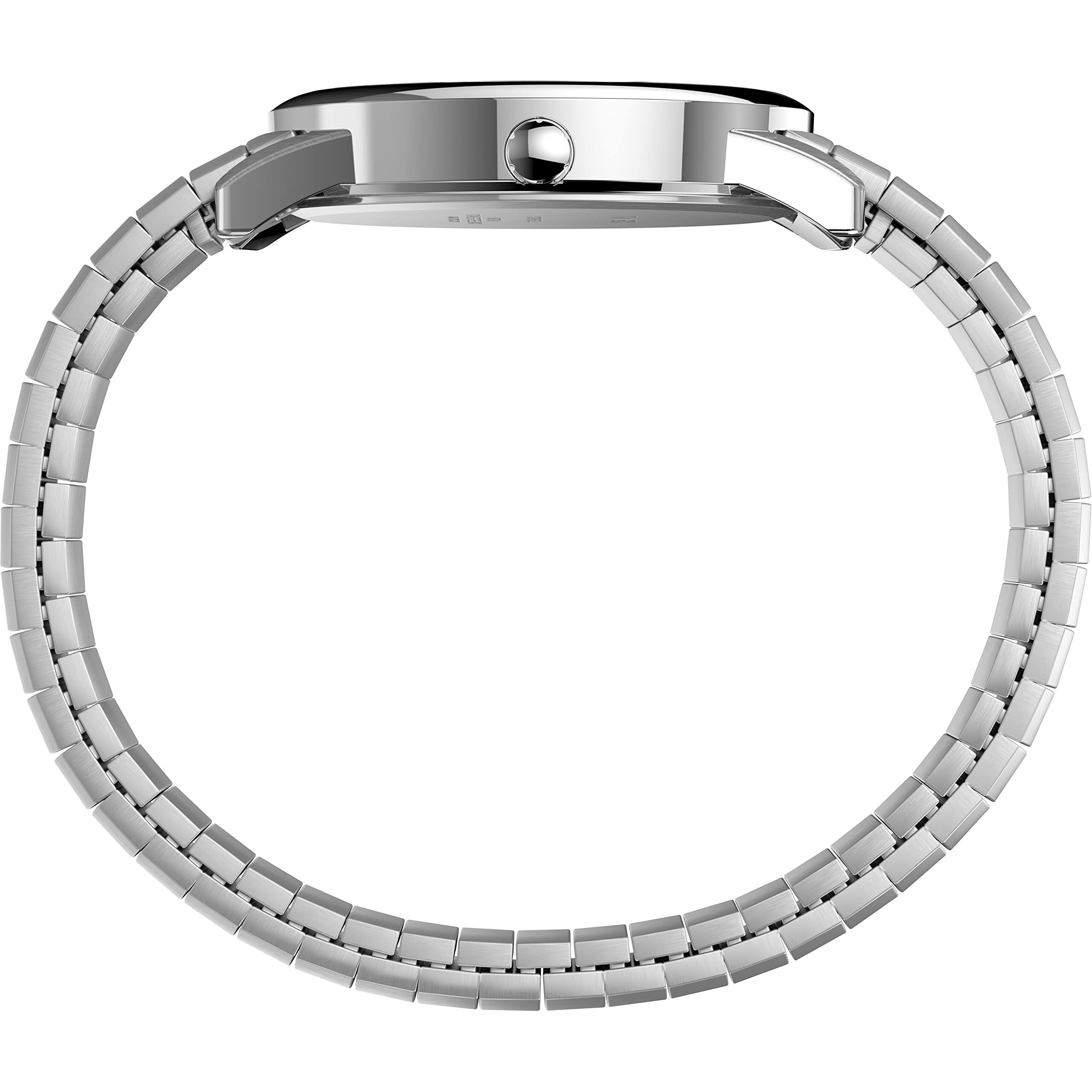 Timex Men's Easy Reader 35Mm Watch - Silver-Tone Case White Dial With Silver-Tone Tapered Expansion Band