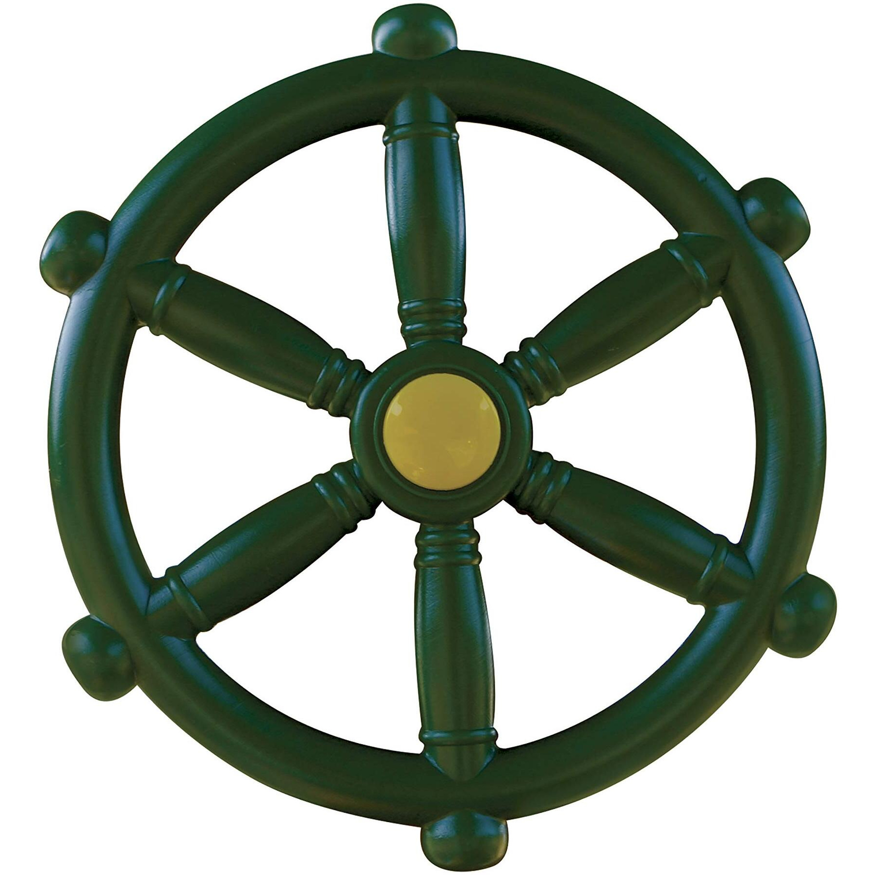 Gorilla Playsets 07-0006 Pirate's Wheel Swing Set Accessory With 12 Inch Diameter, Green