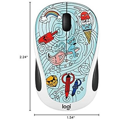 Logitech 910-005027 M325C Wireless Mouse-Bae-Bee Blue
