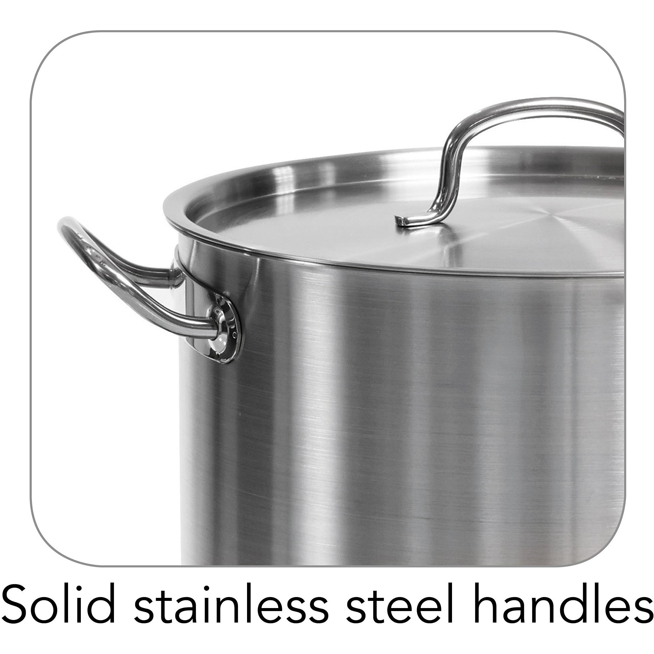 Tramontina 80117/581Ds 24 Qt. Stainless Steel Covered Stock Pot, Quarts