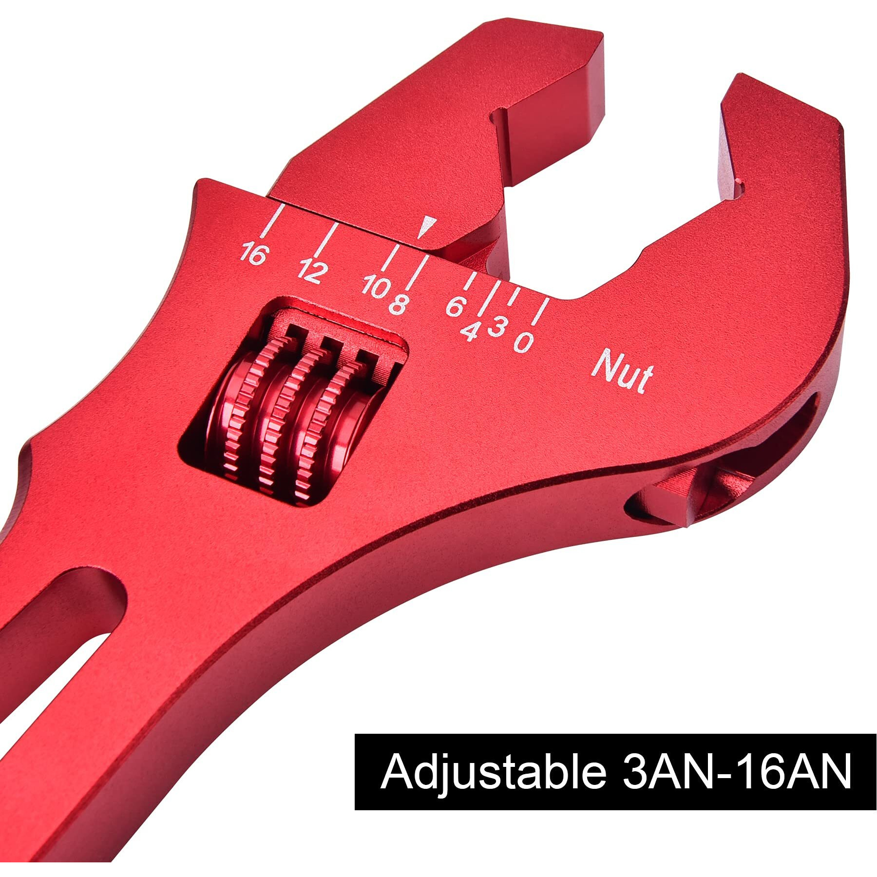 Evil Energy An Fitting Hose Wrench Adjustable 3An-16An Aluminum Red