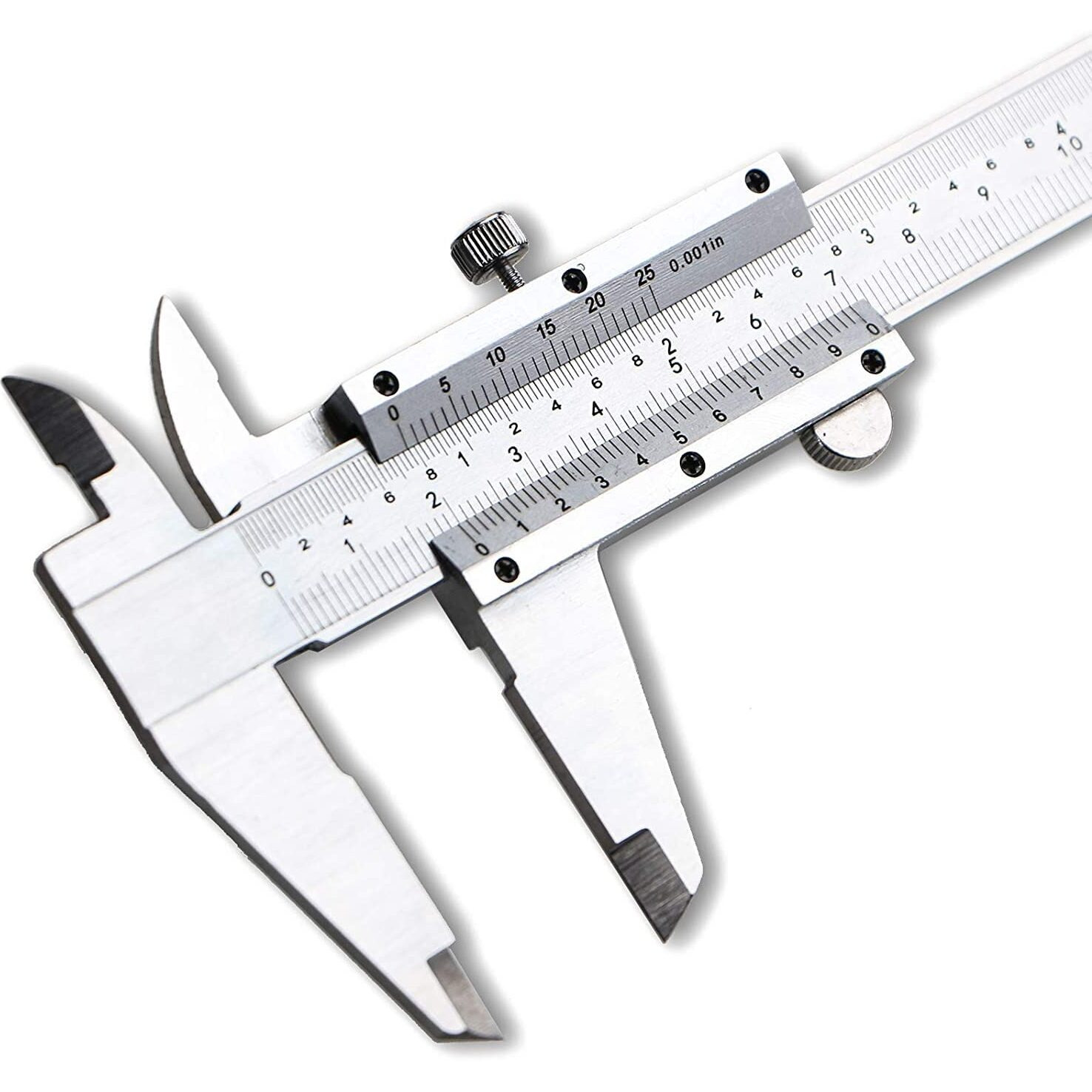Spurtar Vernier Caliper, 6"" Stainless Steel Caliper Measuring Tool, 0-6Inch/0-150Mm Manual Micrometer Non Digital Calipers, 0.001""/0.02Mm High Precision Durable Slide Caliper