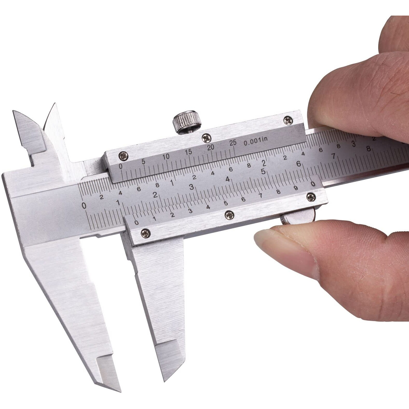 Spurtar Vernier Caliper, 6"" Stainless Steel Caliper Measuring Tool, 0-6Inch/0-150Mm Manual Micrometer Non Digital Calipers, 0.001""/0.02Mm High Precision Durable Slide Caliper
