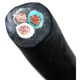 50' 10/3 Soow So Portable Power Cord Cable Ul Approved, 10 Awg 3 Conductor Heavy Duty Rubber Cable, 600V, Black, Flexible