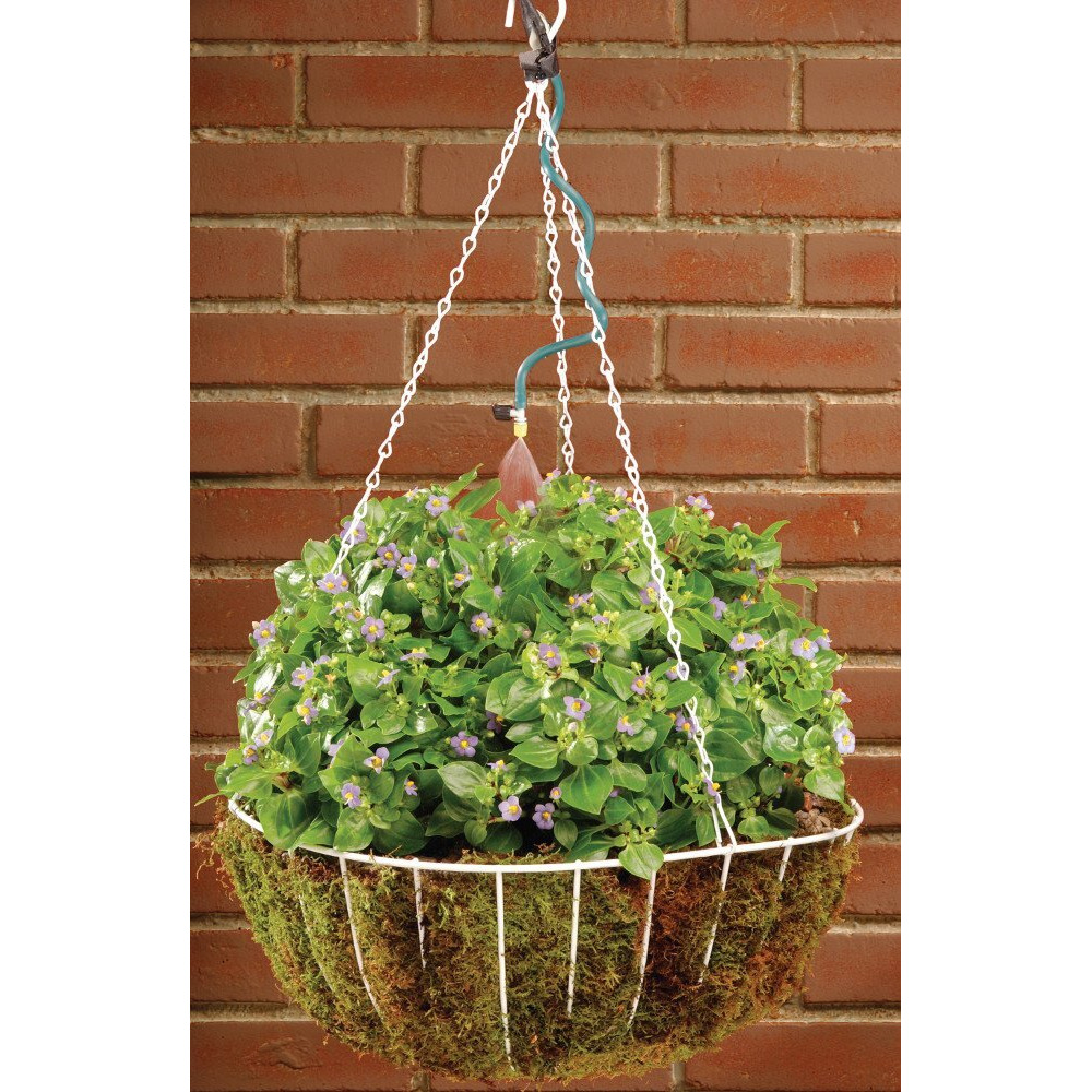Orbit 56318 Hanging Basket Flex-Mist Watering Kit With Hose-End Timer