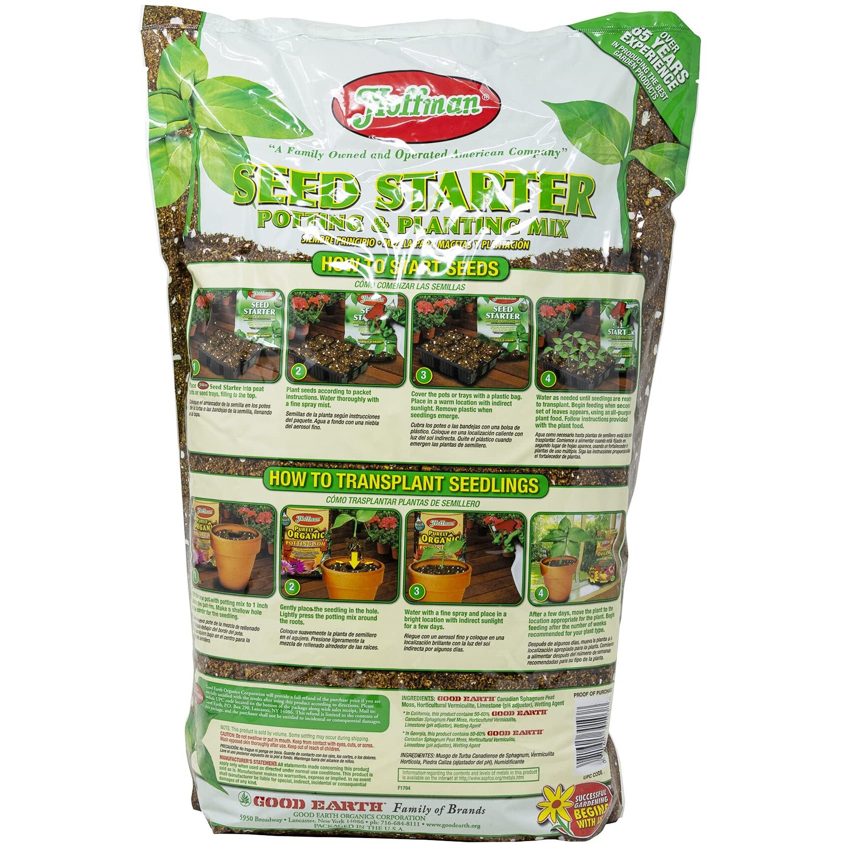 Hoffman 30103 Seed Starter Soil, 10 Quarts