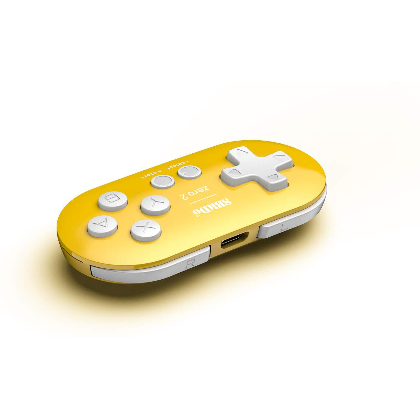8Bitdo Zero 2 Bluetooth Gamepad Keychain Sized Mini Controller For Switch, Windows, Android, Macos & Raspberry Pi(Yellow Edition)