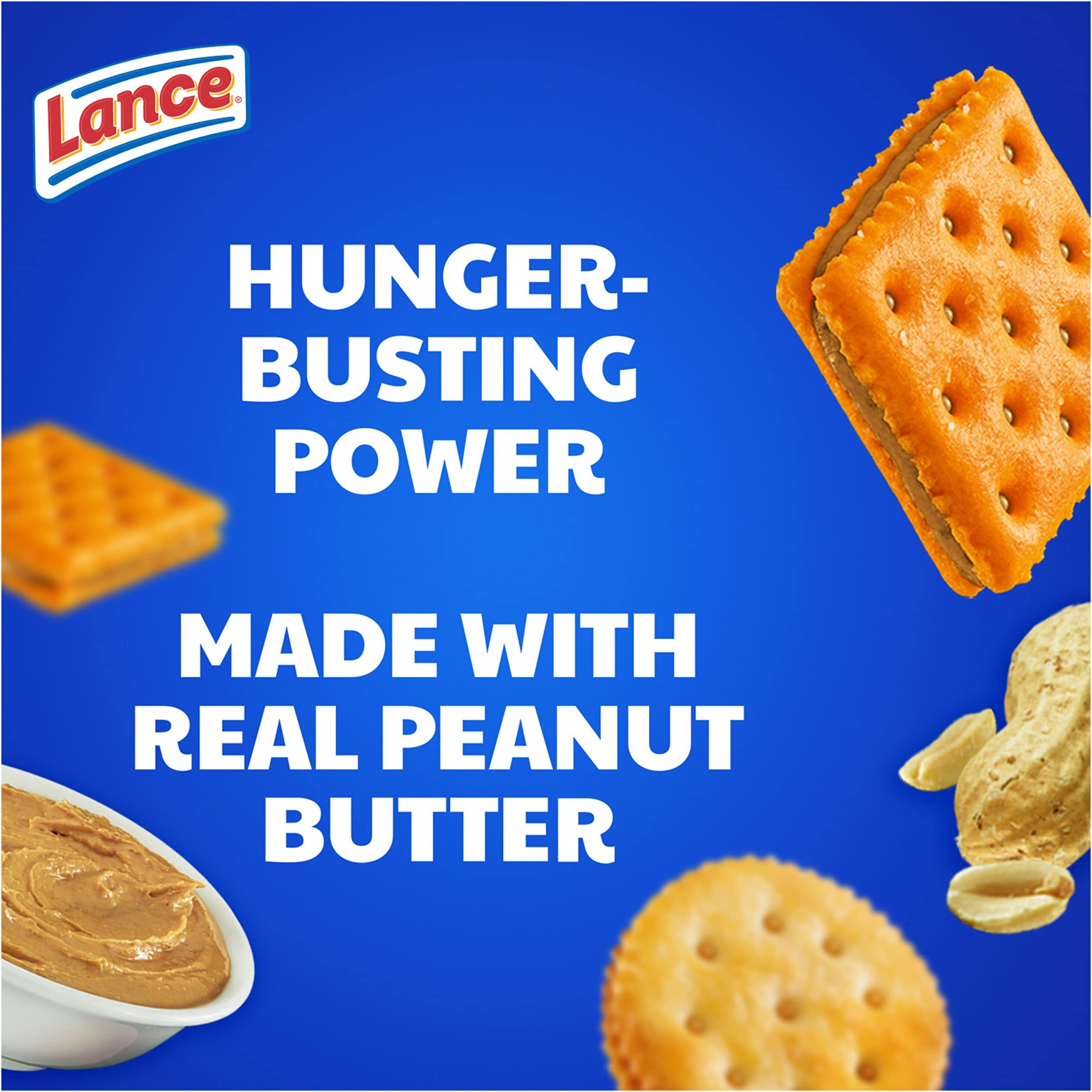 Lance Sandwich Crackers, Toasty And Toastchee Peanut Butter, 40 Ct (Pack Of 2)