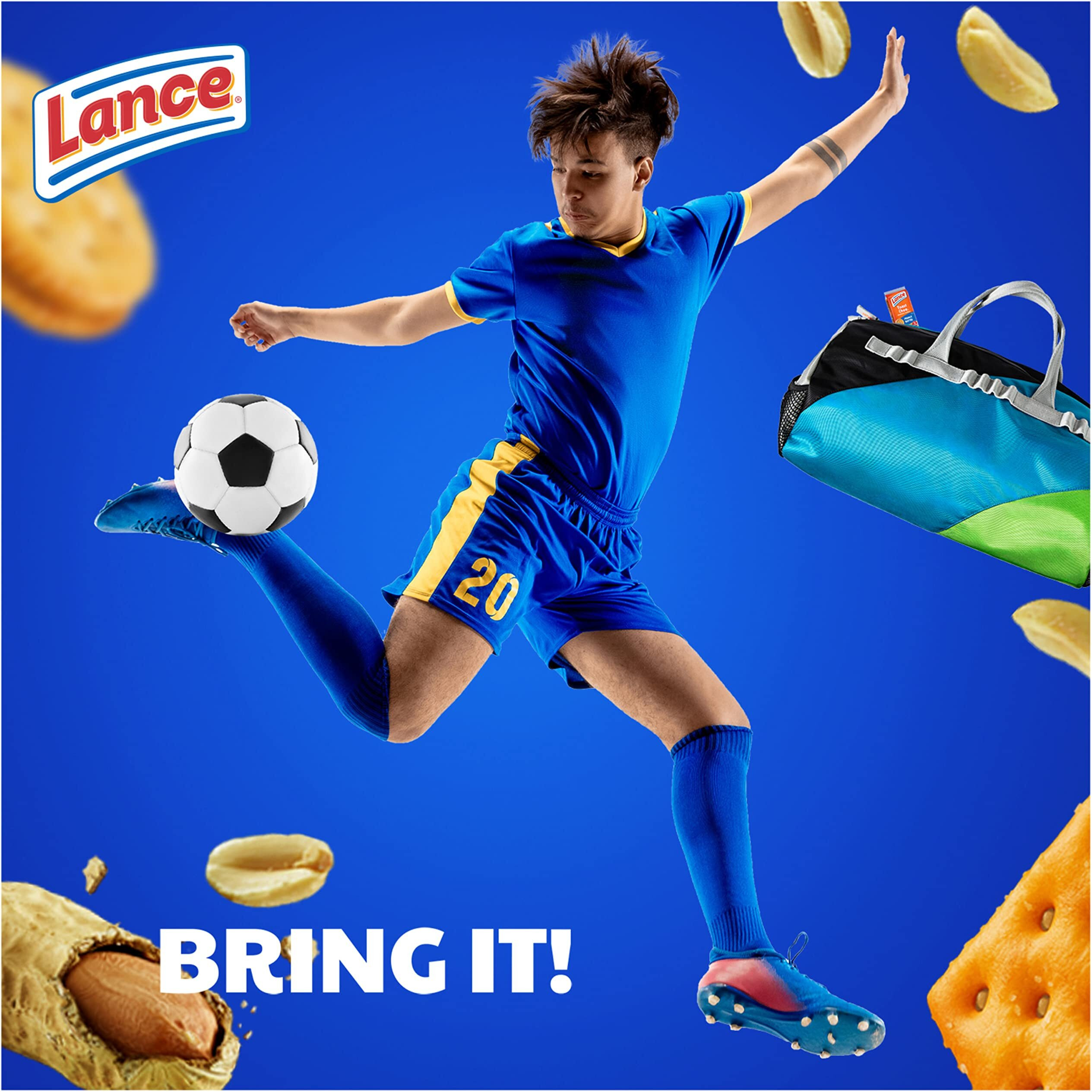 Lance Sandwich Crackers, Toasty And Toastchee Peanut Butter, 40 Ct (Pack Of 2)