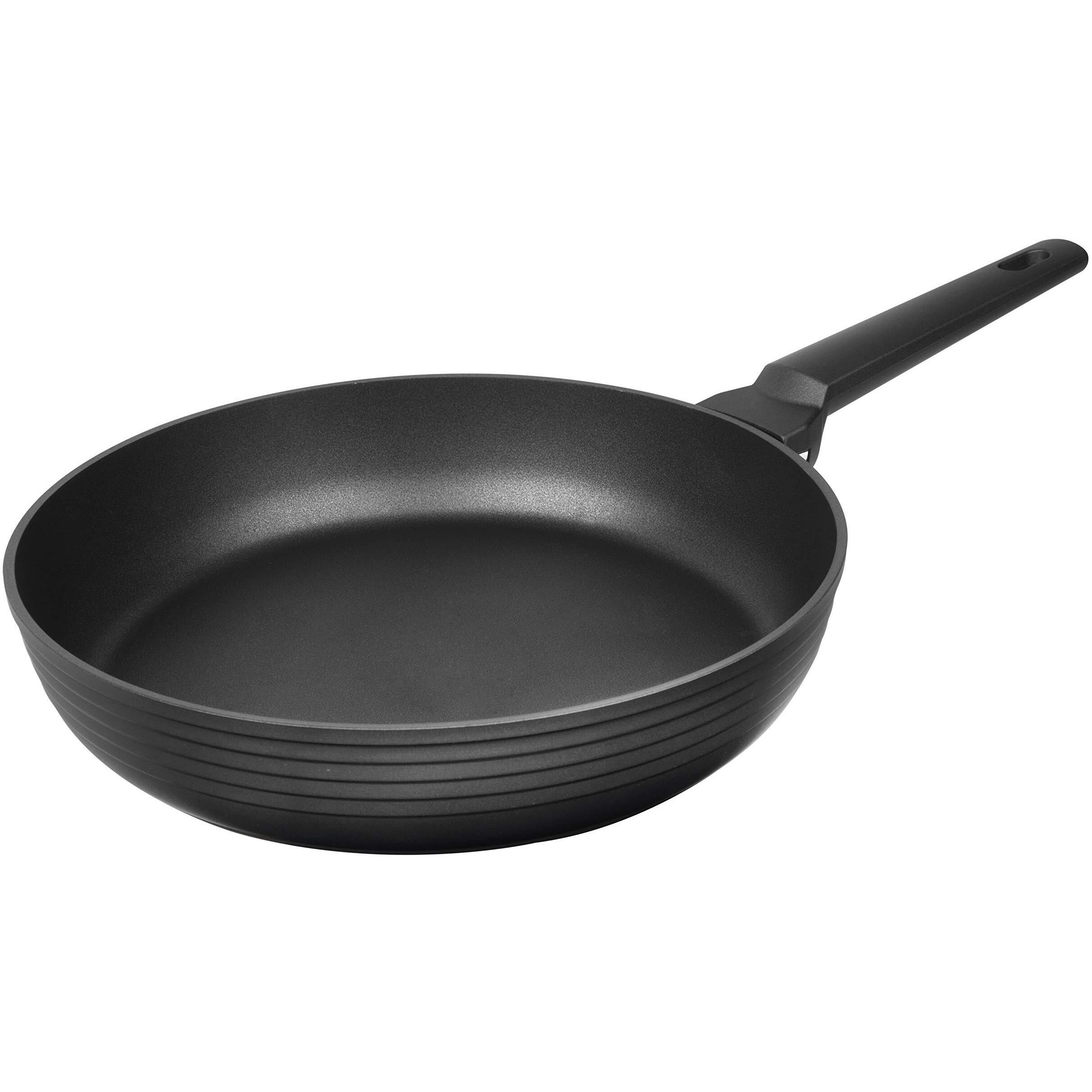 Masterpan Multi Skillet Non-Stick Cast Aluminum Fry Pan, Non-Stick Frying Pan Omelette Pan, 11"", Black, Designer Series,