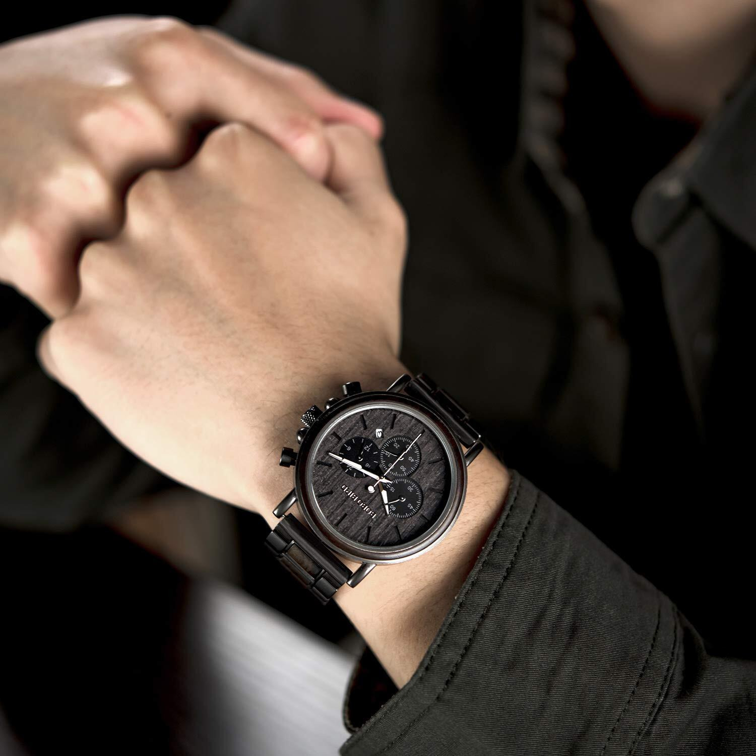 2Win Engraved Wooden Watch For Boyfriend My Man Fianc   Husband Customized Personalized Wood Watches For Men Birthday Anniversary Personalized Watch (A-For-Husband)