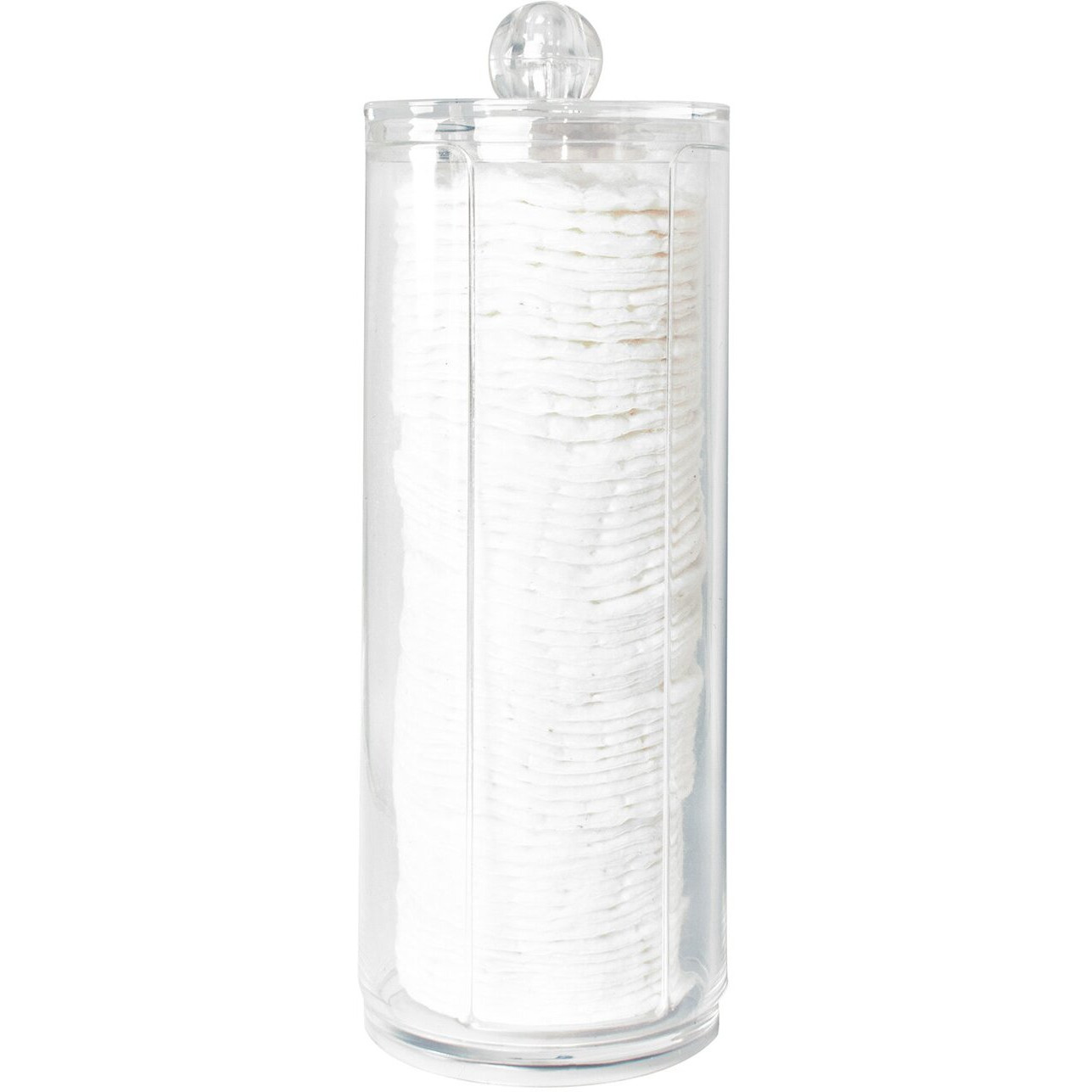 Super Z Outlet Cosmetic Cotton Pad Rounds Holder Makeup Removers Clear Acrylic Organizer Storage Display Rack