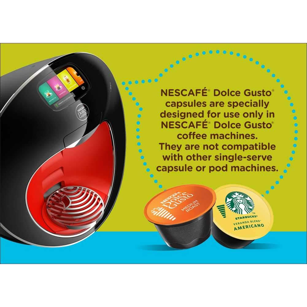 Dolce Gusto Nescafe Coffee Pods, Cafe Au Lait, 16 Count, Pack Of 3
