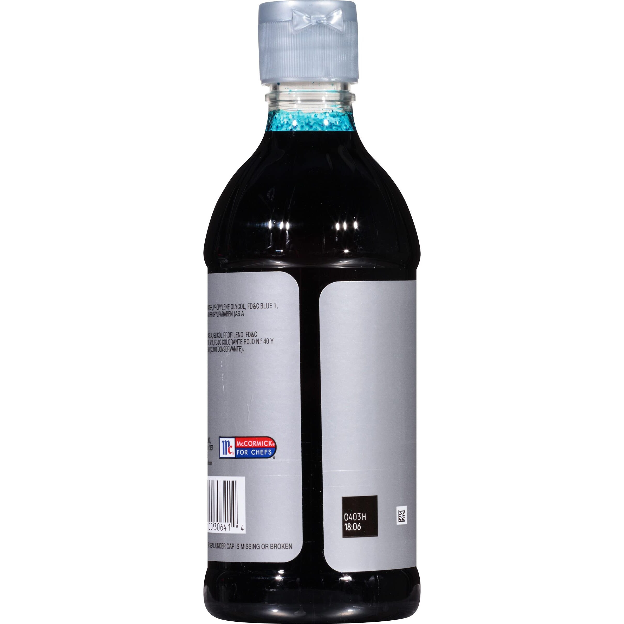 Mccormick Culinary Blue Food Coloring, 16 Fl Oz - One 16 Fluid Ounce Bottle Of Blue Food Coloring Liquid To Add Color To Cakes, Cookies, Icings And Fillings