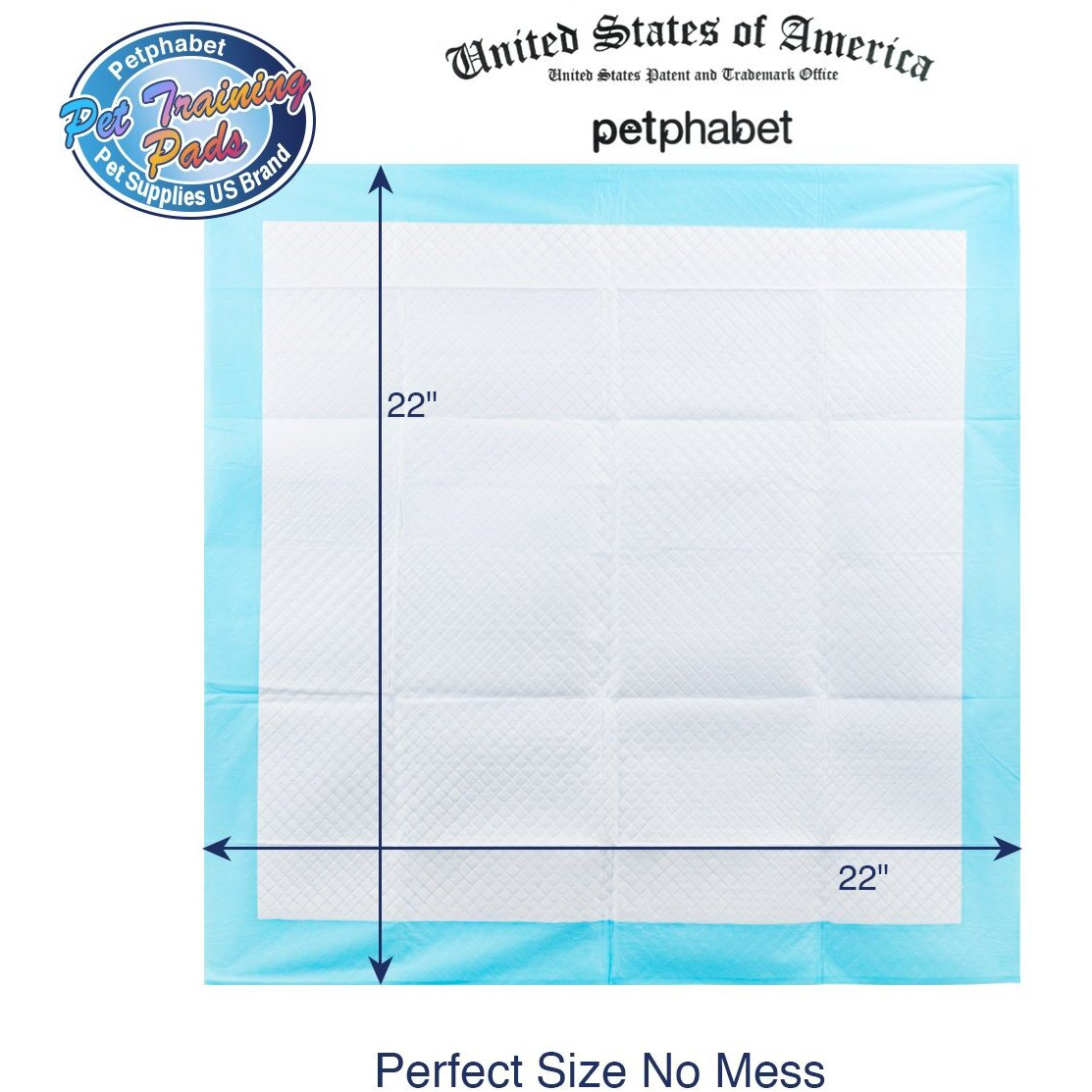 Petfamily Super-Absorbent Dog Training Potty Pee Pads Puppy Piddle Pads (100-Count)