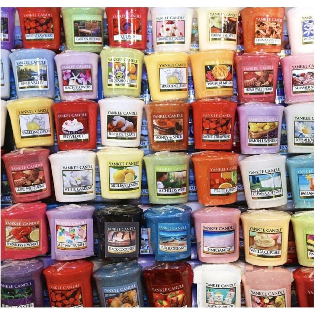 Yankee Candle Votives - Grab Bag Of 10 Assorted Votive Candles - Random Mixed Scents