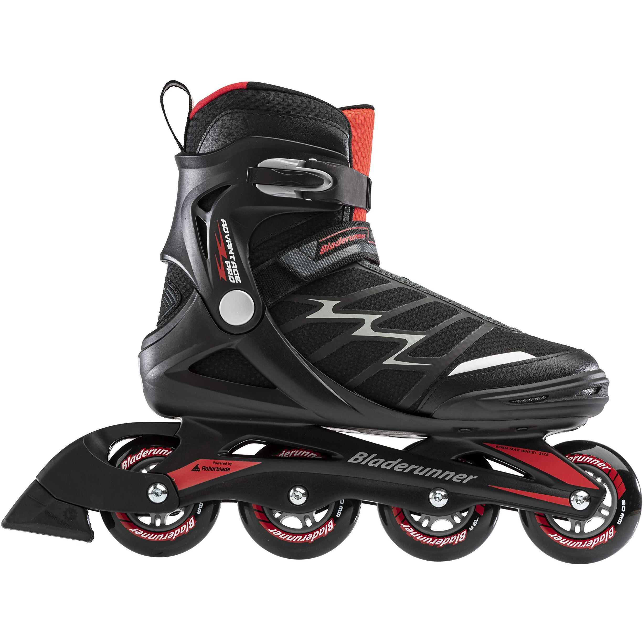 Bladerunner By Rollerblade Advantage Pro Xt Men's Adult Fitness Inline Skate, Black And Red, Inline Skates, 11