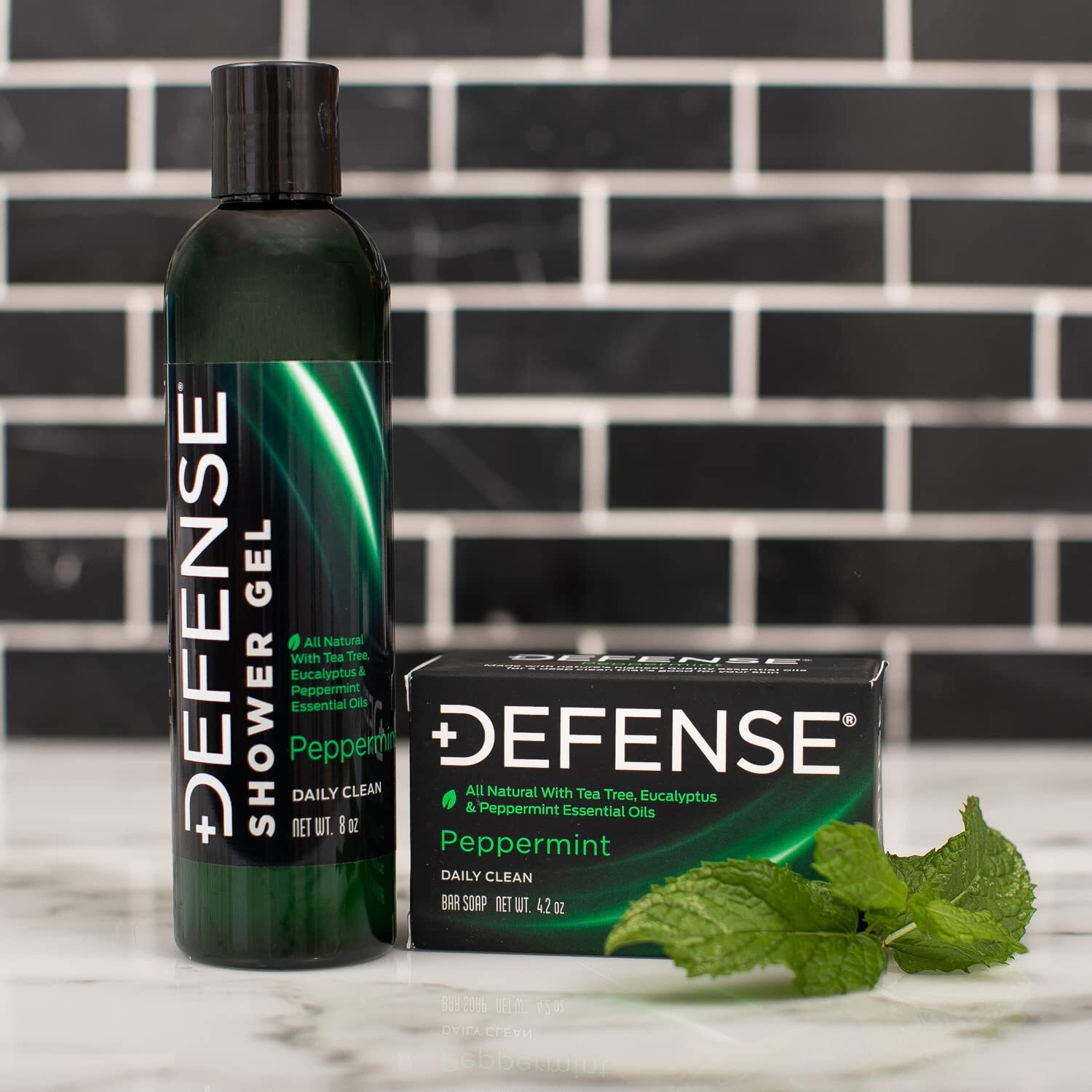 Defense Soap All Natural Peppermint Bar Soap For Men | Made By Wrestlers With Tea Tree Oil & Eucalyptus Oil To Promote Healthy Skin