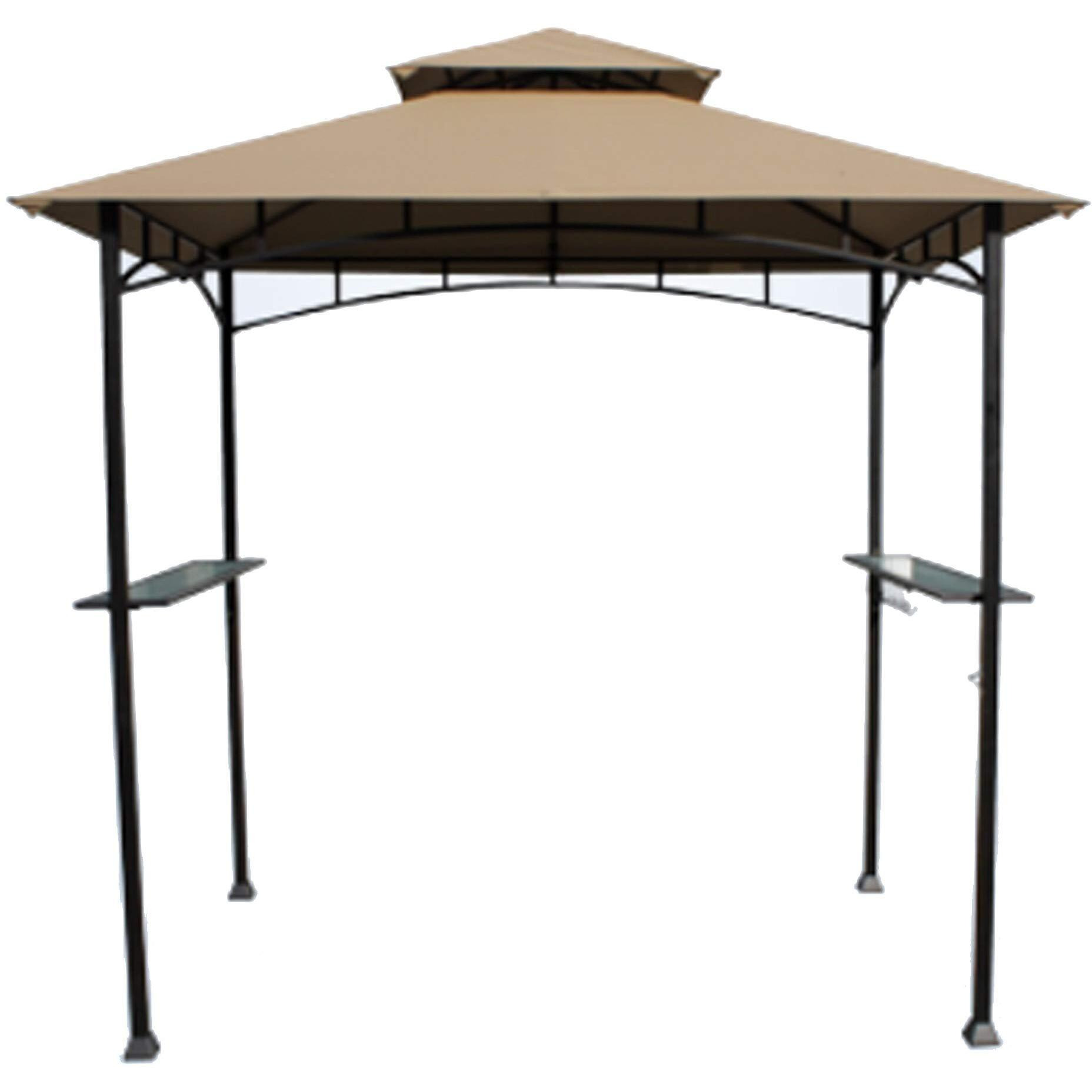 Garden Winds Replacement Canopy Top Cover For The Aldi Gardenline Belavi Shoprite Grill Gazebo - Riplock 350 (Will Not Fit Any Other Model) - Top Tier 34"" X 21"", Bottom Tier 96"" X 60""