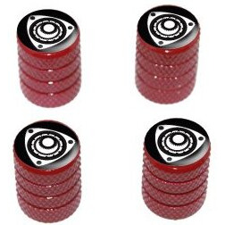 Graphics & More Rotary Rotor Engine Rx-8 Rx-7 - Tire Rim Valve Stem Caps - Red