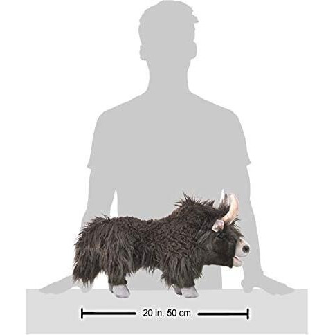 Yak Hand Puppet, Brown, Cream, Black