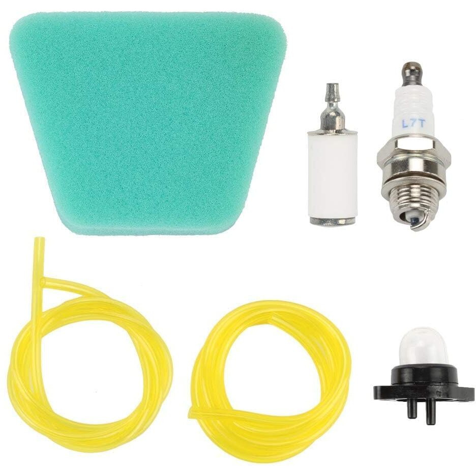 Buckbock 530037793 Air Filter Fuel Line Primer Bulb Spark Plug Replacement Maintenance Kit For Poulan Woodshark Wild Thing Craftsman 42Cc Chainsaw Parts