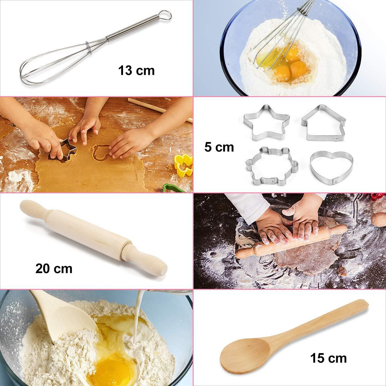 Popular Gifts For 2-8 Year Old Girls Boys, Chef Costume Set For Kids Apron For Girls Kids Chef Hat And Apron Toddler Cooking Toys Birthday Xmas Gifts For Kids Stocking Stuffer For Toddlers Pink