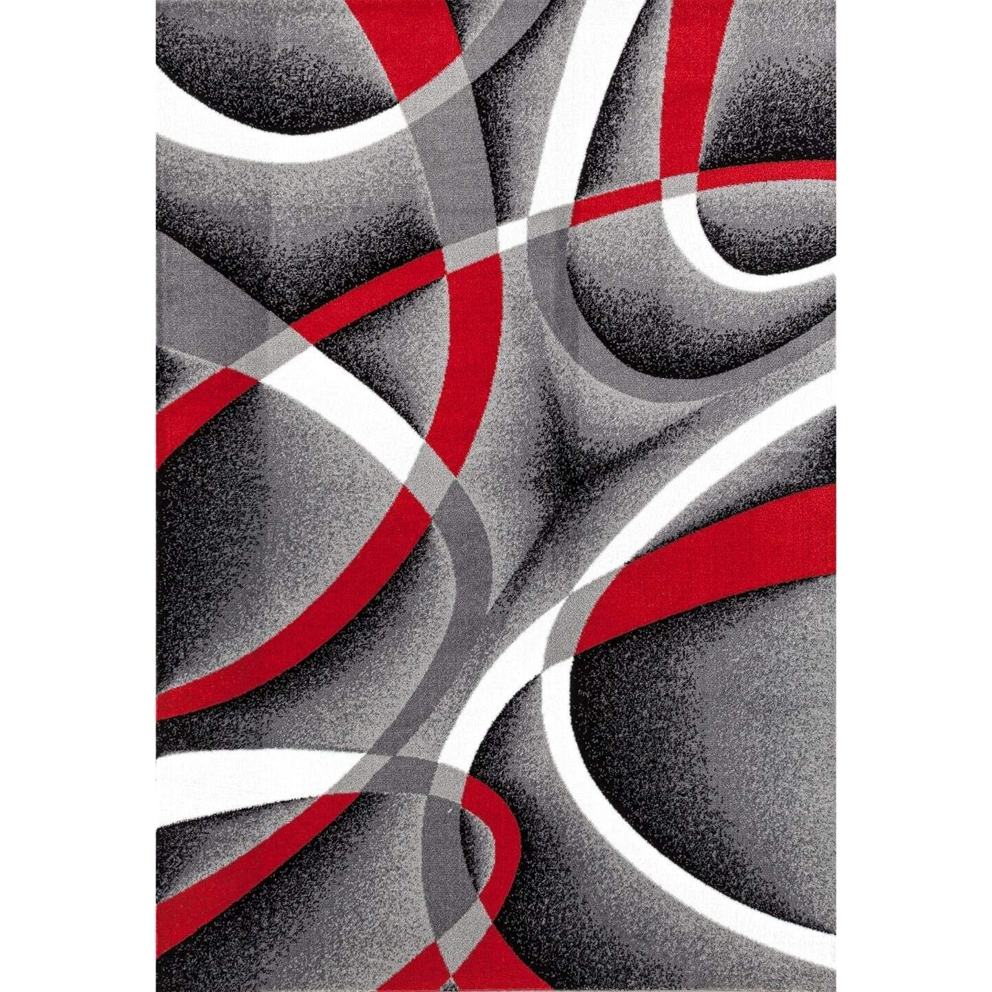 Persian Area Rugs 2305 Gray 5X7 Abstract Area Rug, 5 X 7 Ft