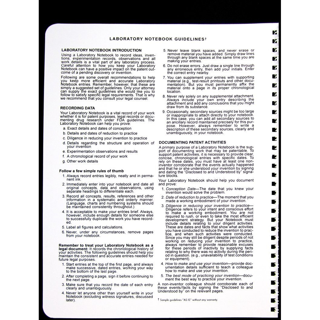 Bookfactory Student Lab Notebook (Scientific Grid Format) - Standard No Carbon Copies 8.5"" X 11"", 100 Pages [Wire-O Bound] (Lab-100-Wtg)