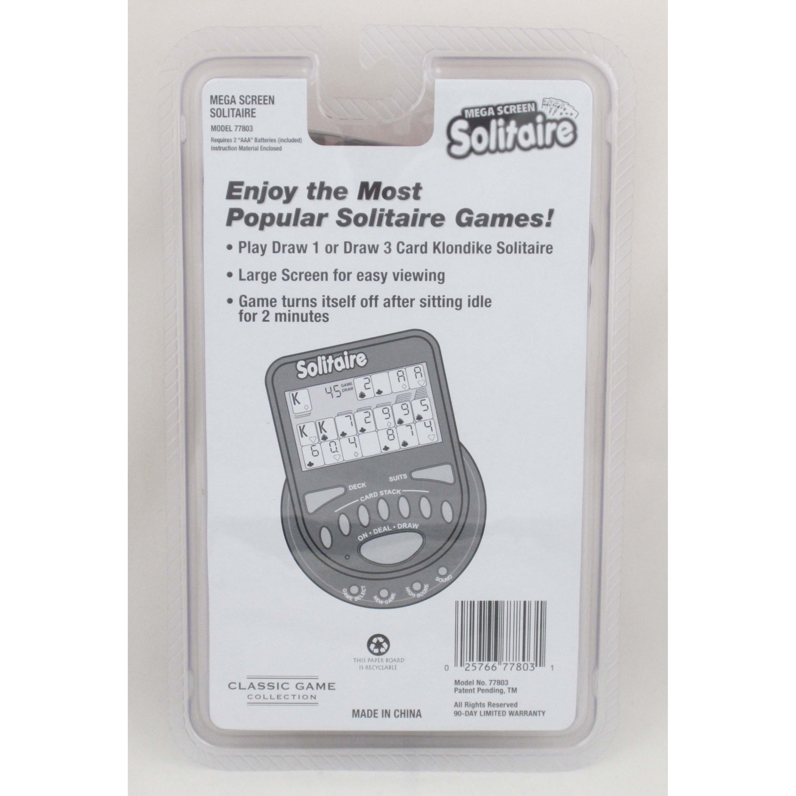 Megascreen Solitaire Handheld Game