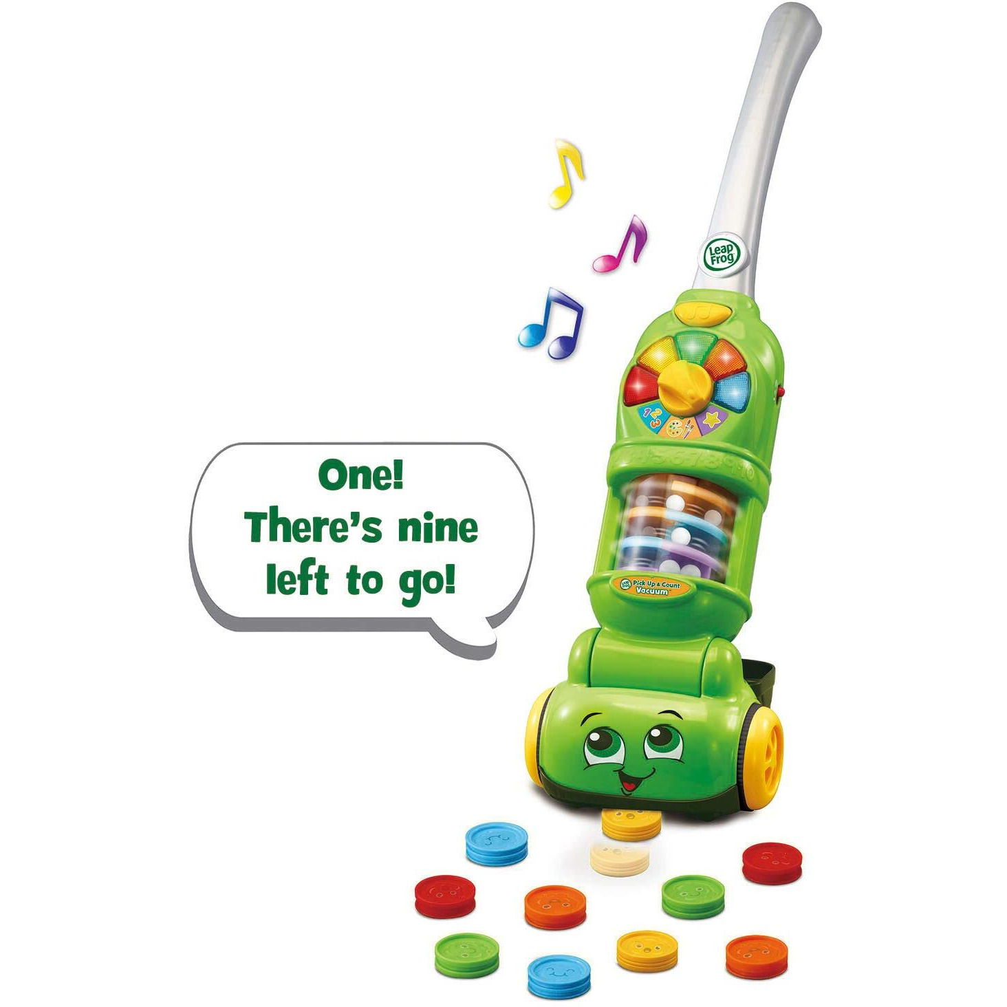 Leapfrog Pick Up And Count Vacuum, Green