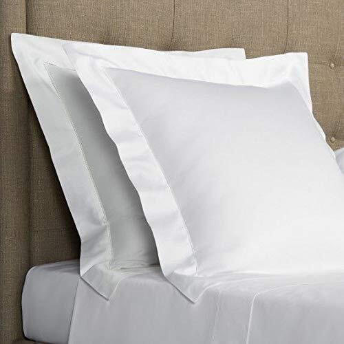 European Square Pillow Shams Set Of 2 Pillowcase Euro Shams 24X24 White Pillow Covers Premium 600 Tc European Pillow Shams 100% Soft Egyptian Cotton Gorgeous Euro Size Decorative Pillow Cover/Cases