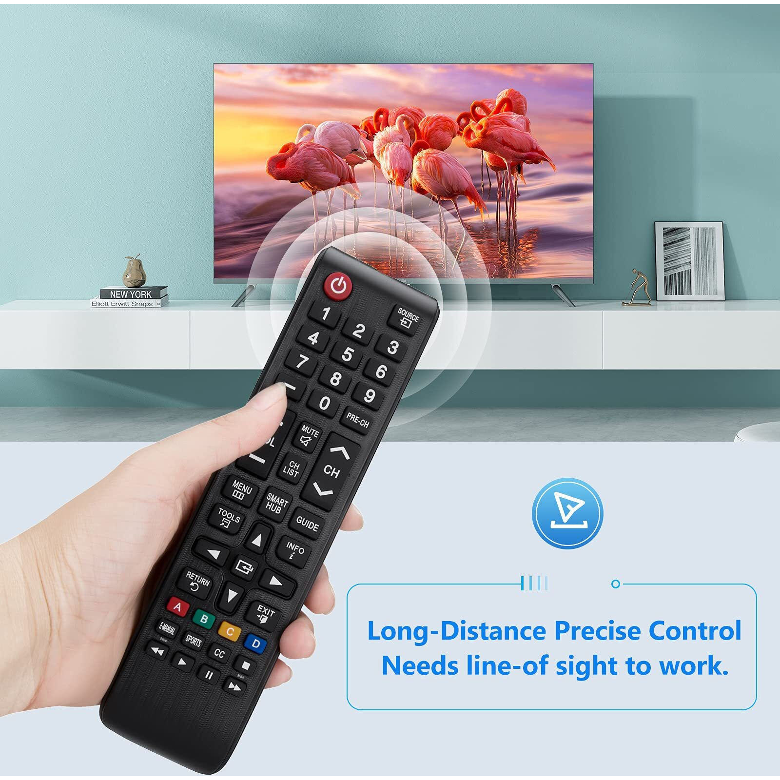 Angrox Universal Remote Control For Samsung-Tv-Remote All Samsung Lcd Led Hdtv 3D Smart Tvs Models