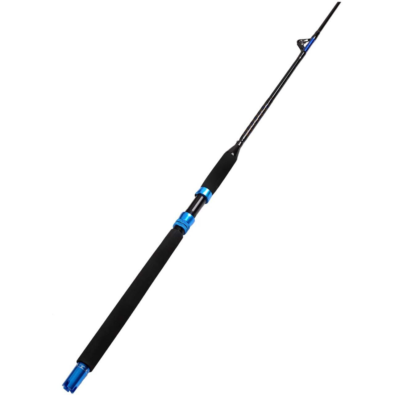 Fiblink 1-Piece Saltwater Offshore Trolling Rod Conventional Boat Rod Carbon Fishing Pole(6 Feet, 30-50 Lb/50-80 Lb/80-120 Lb) (80-120 Pound)
