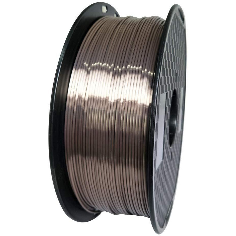 Silk Rose Gold 3D Printer Filament 1.75Mm 1Kg 2.2Lbs Spool 3D Printing Silky Shiny Metal Metailic Rose Gold (Dark) Pla Materials Shine Chocolate Brown Coffee Gold Hzst3D